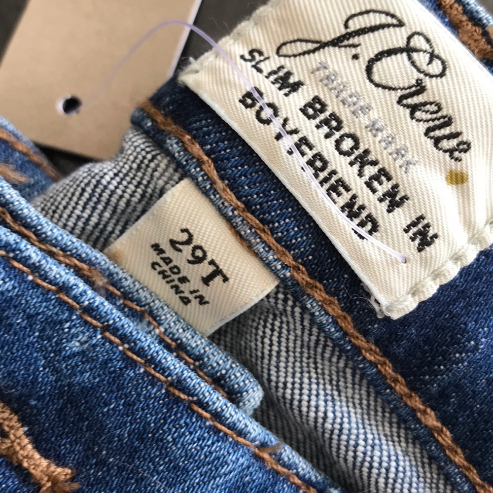 BNWT J CREW BOYFRIEND JEANS - Picture 4 of 6
